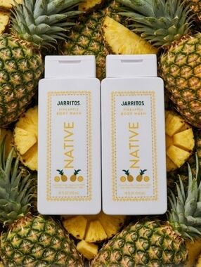 (2) Native Jarritos Pineapple Body Wash 18 Fl Oz Each Limited Edition Dye Free
